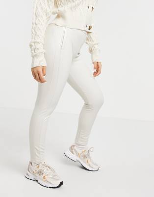 cream leather trousers petite