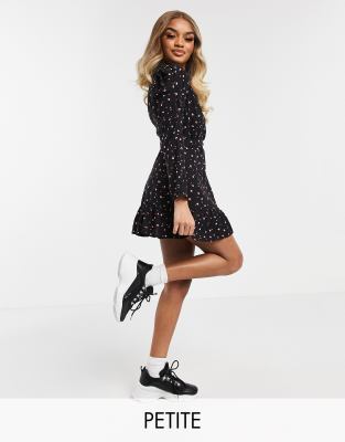 Fit and flare wrap dress best sale