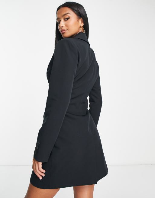 Miss Selfridge Petite fitted blazer dress in black