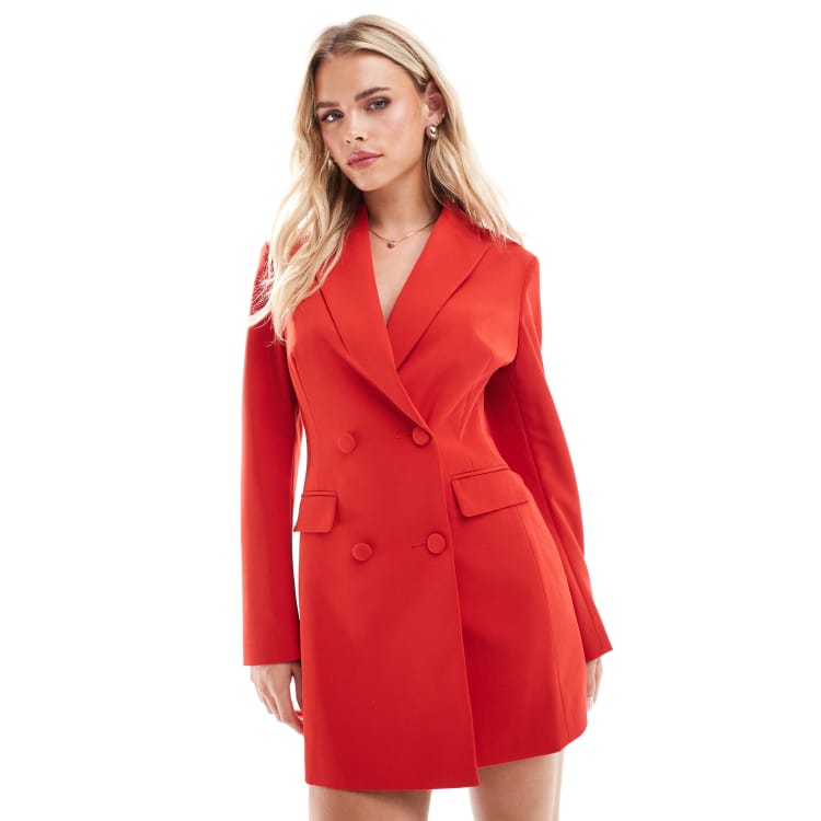 Miss selfridge red pea coat hotsell