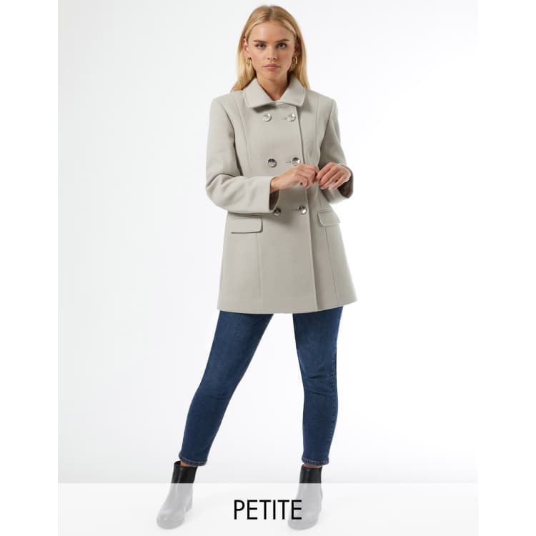 Miss selfridge 2025 grey pea coat