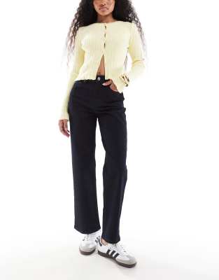 Thumbnail - Miss Selfridge Petite - Gerade geschnittene Jeans in indigoblauer Waschung