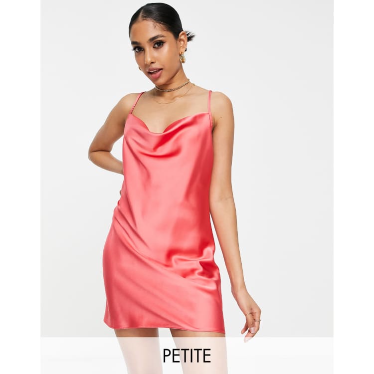 Vestito sottoveste in raso color lampone Asos Donna Abbigliamento Intimo Sottovesti Going Out 