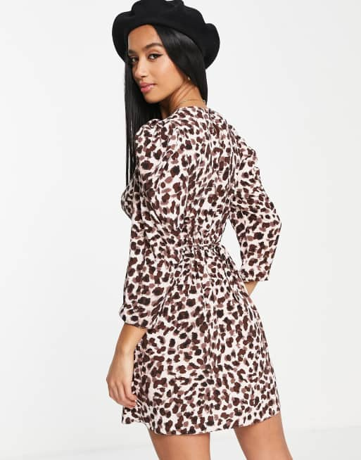 Half leopard clearance half black dress