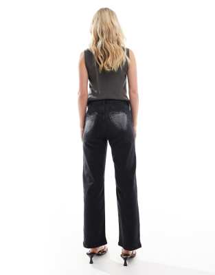 MISS SELFRIDGE PETITE HEART POCKET STRAIGHT LEG JEANS 