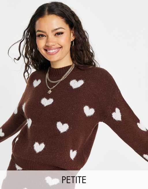 Heart shop print jumper