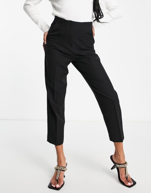 Black high store waisted cigarette pants