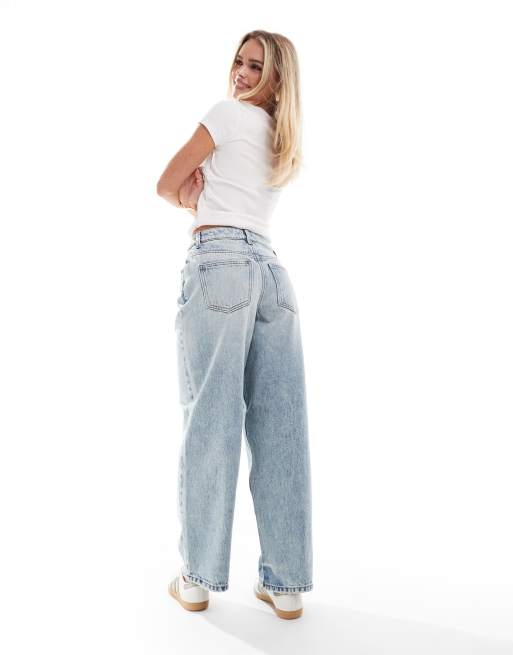 Miss Selfridge Petite - Jean baggy - Bleu délavé, 5 de 5