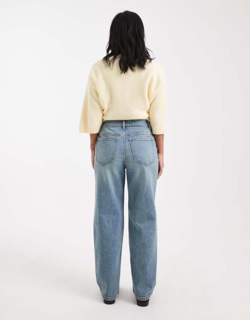 Miss Selfridge Petite - Jean droit à délavage effet sali, 2 de 5