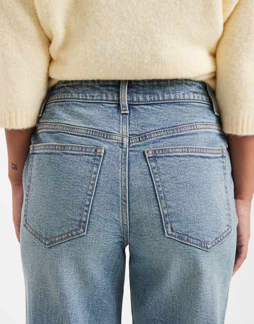 Miss Selfridge Petite - Jean droit à délavage effet sali, 4 de 5