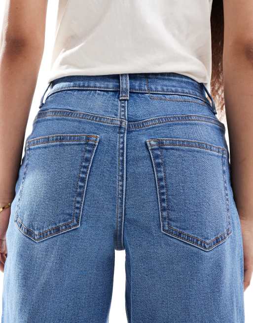 Miss Selfridge Petite - Jean mom - Bleu moyen délavé, 4 de 5