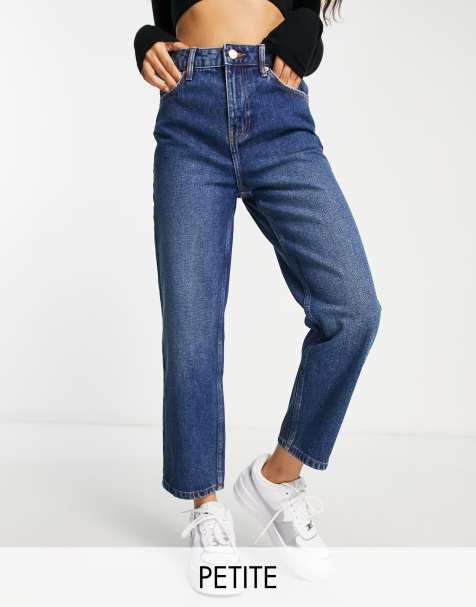 Miss Selfridge Petite - Jeans med lige ben i mørk vask - view 1