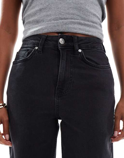 Miss Selfridge Petite - Jeans med lige ben og hjertelommer i sort vask, 5 af 5