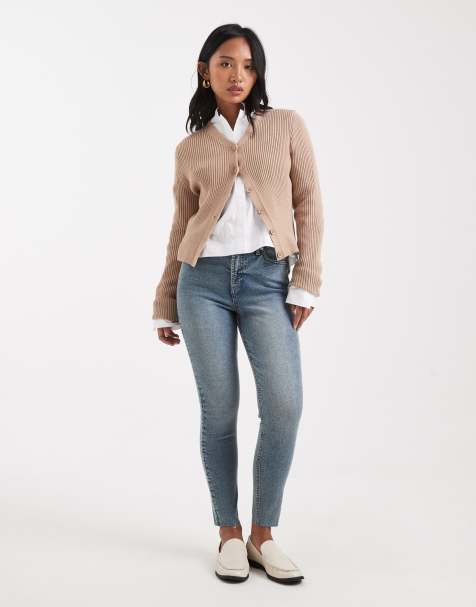 Miss Selfridge Petite - Jeans skinny lavaggio sporco - view 1
