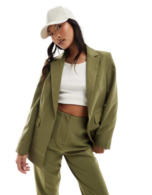 Miss Selfridge Petite - Kakigrøn blazer