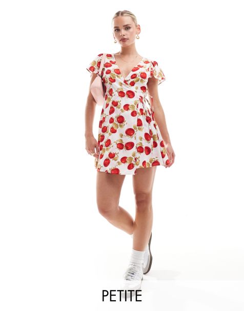 Miss Selfridge Petite – Kopertowa sukienka mini - view 1