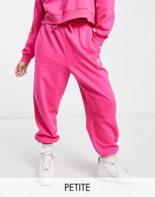Miss Selfridge Petite lounge slim jogger with emb in pink - ASOS Price Checker