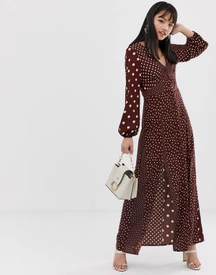 miss selfridge polka dot dress