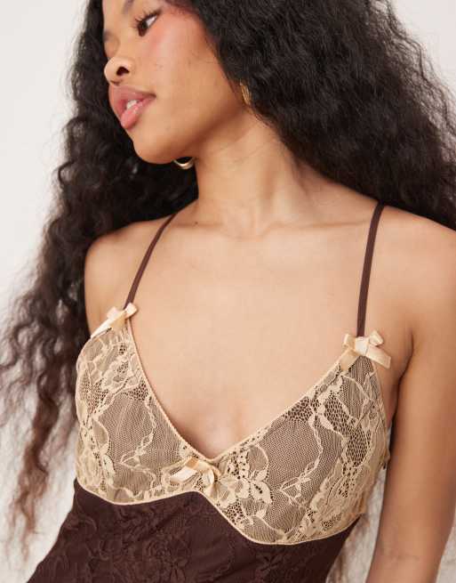 chinese dress ladies Simona Lace Slip Maxi Dress | Black | Dresses