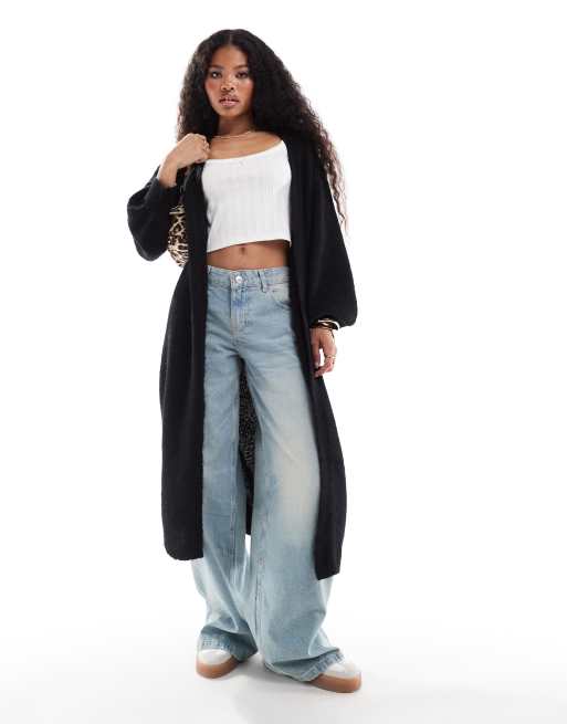 Miss Selfridge Petite - Maxi vest in zwart