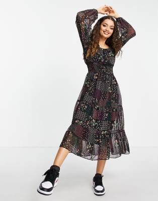 miss selfridge petite midi dress