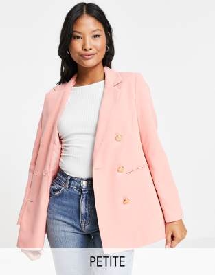 Miss Selfridge Petite military blazer in pink  - ASOS Price Checker