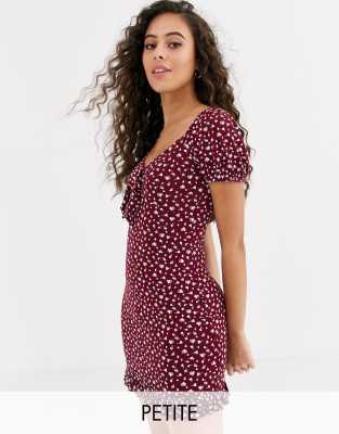 miss selfridge red floral dress