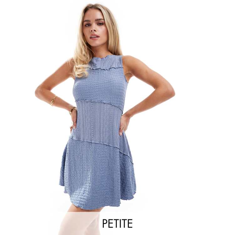 Miss selfridge blue lace dress deals