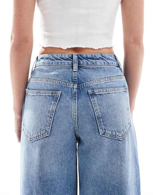Miss Selfridge Petite – Niebieskie jeansy baggy, 4 z 5