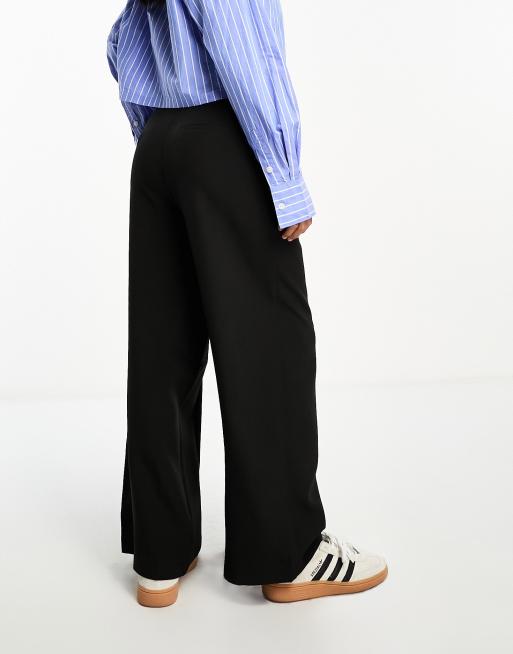 Miss Selfridge Petite - Pantaloni sartoriali a fondo ampio neri, 2 di 4