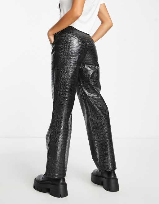 Alligator skin store pants