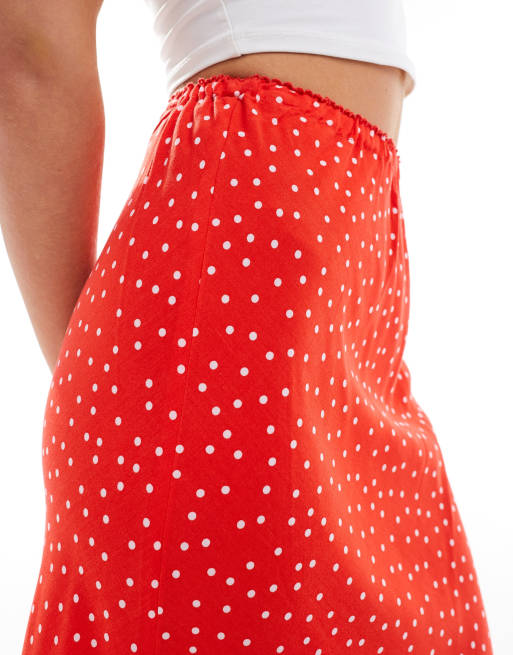 Polka dot skirt petite hotsell