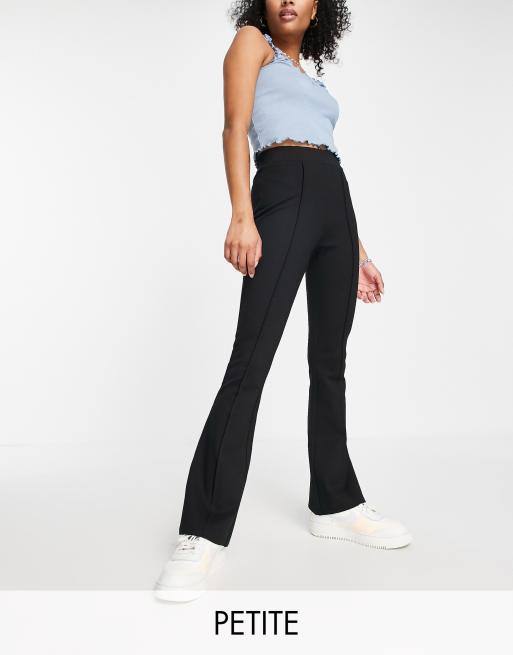 Petite Seam Detail Flared Tailored Trouser