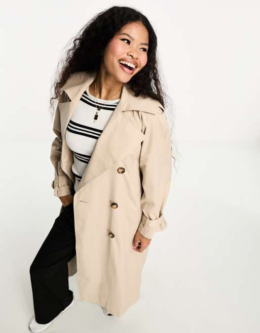 Petite beige 2025 trench coat