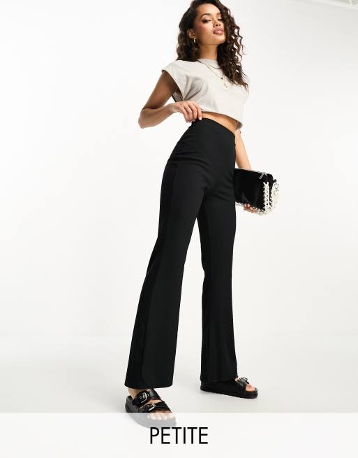 Petite store ribbed trousers