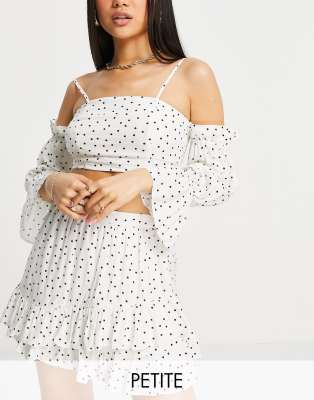 miss selfridge polka dot skirt