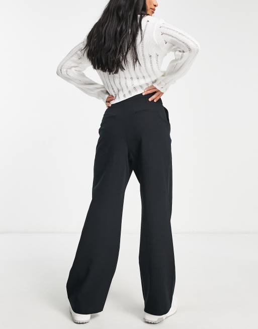 Miss Selfridge Petite - Ruimvallende dad broek in zwart, 2 van 4