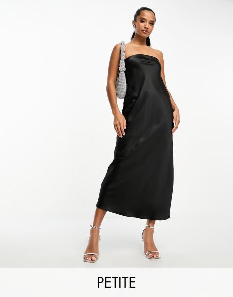 Pull&Bear strappy soft shaping maxi dress in blue grey