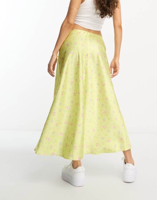 Petite maxi shop skirt yellow