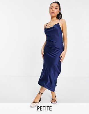 Miss selfridge cami 2025 slip dress in navy