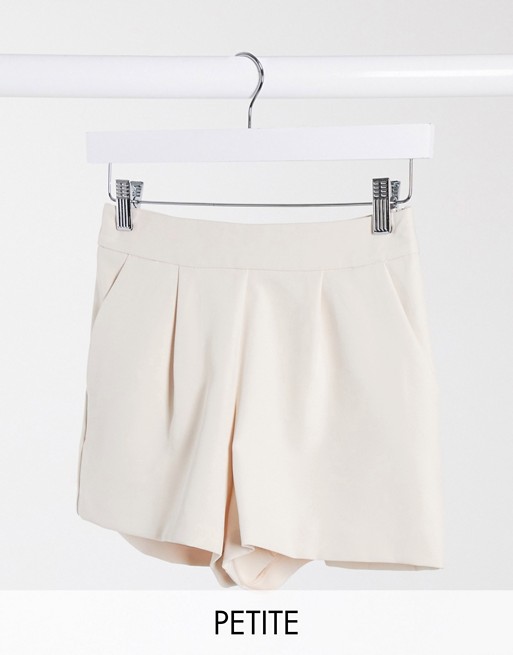 Miss Selfridge Petite shorts co-ord in beige