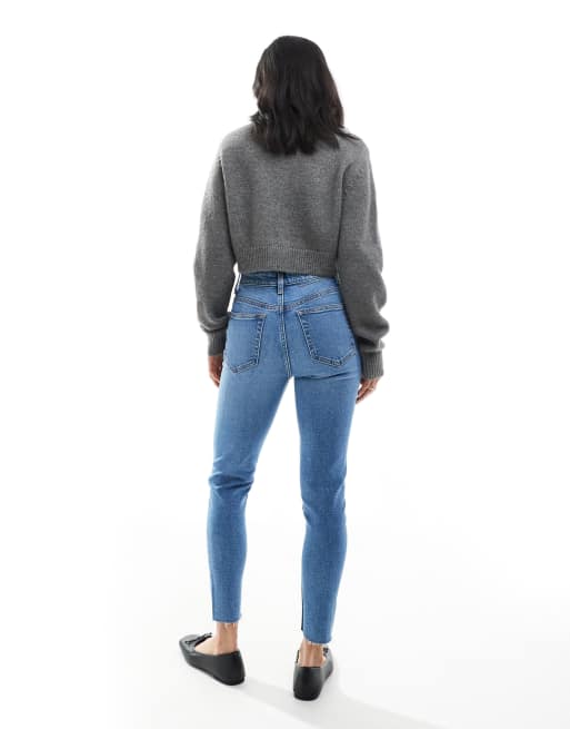 Miss Selfridge Petite – Skinny Jeans in mittelblauer Waschung, 3 von 5