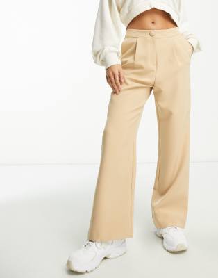 slouchy dad pants in stone-Neutral