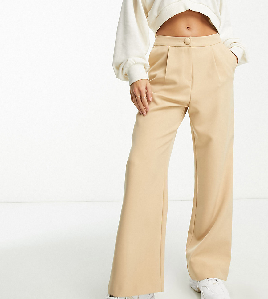 slouchy dad pants in stone-Neutral