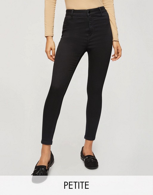 Miss Selfridge Petite Steffi skinny jeans in black