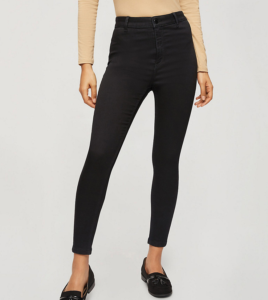 Miss Selfridge Petite Steffi skinny jeans in black