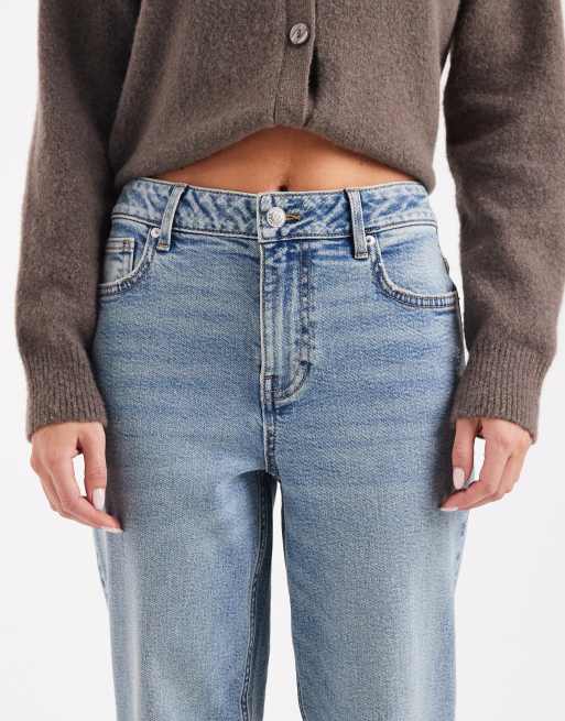 Miss Selfridge Petite straight leg jean in mid wash, 5 of 5
