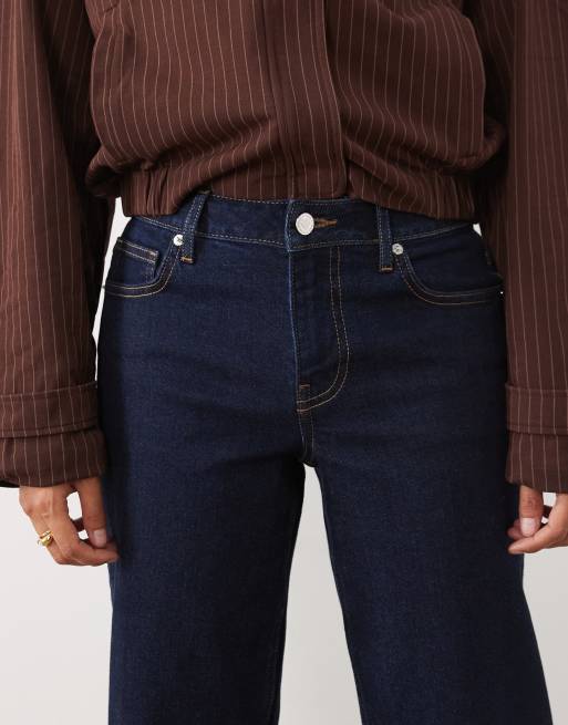 Miss Selfridge petite straight leg jeans in indigo blue, 5 of 5
