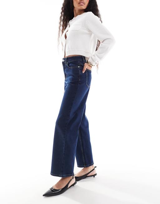 Miss Selfridge Petite straight leg jeans in indigo, 3 of 5