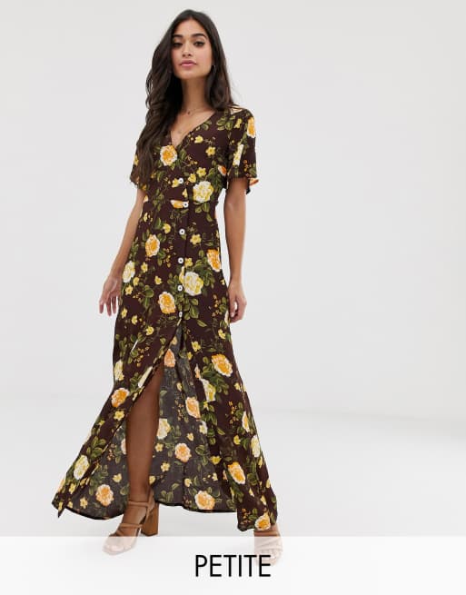 Miss Selfridge - Petite - Sukienka maxi w kwiatowy wzór